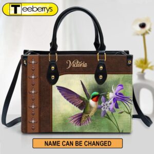 Ruby-throated Hummingbird Leather Bag –…