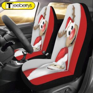 Santa Claus And The Red Nosed Reindeer Car Seat Covers