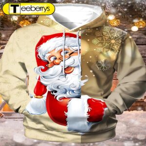 Santa Claus Funny 3D Shirt…