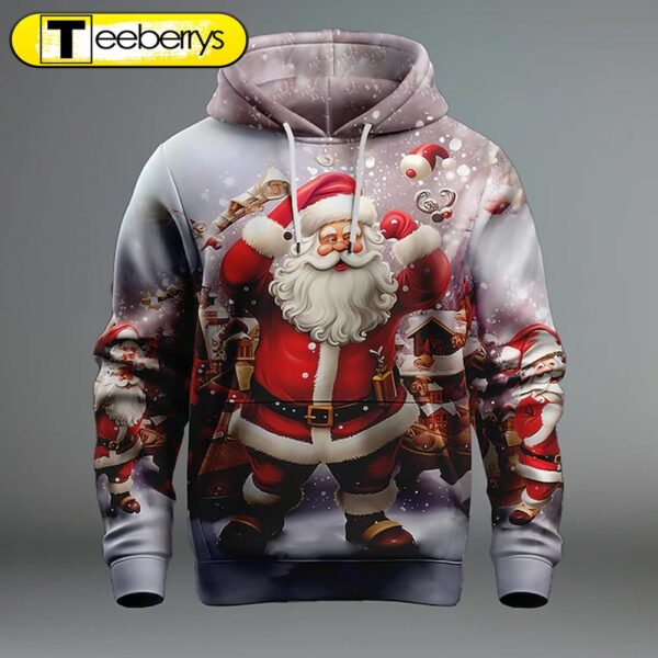 Santa Claus Funny Christmas 3D Shirt – Gift For Xmas