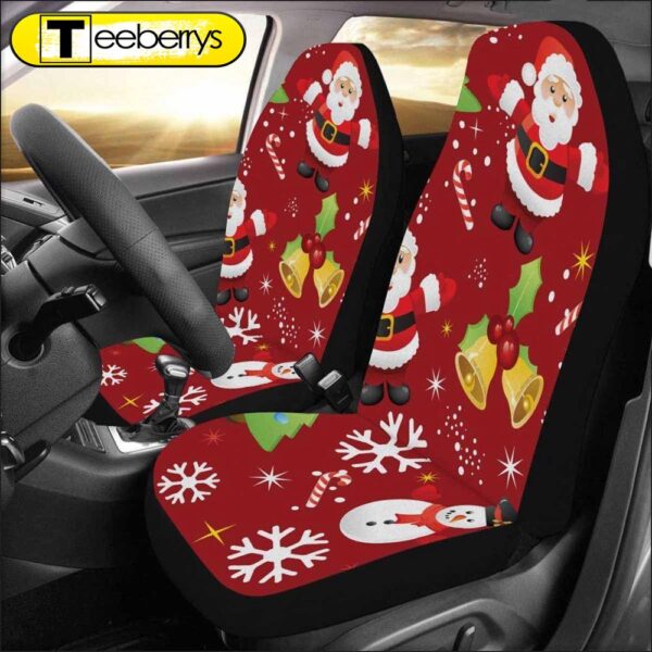 Santa Claus Reindeer Carrying Gifts Car Seat Covers