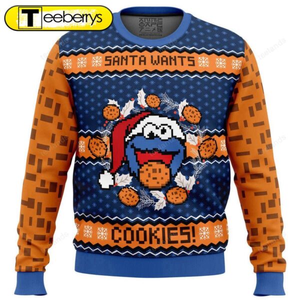 Santa Wants Cookies Ugly Christmas Sweater – Festive and Fun Xmas Apparel