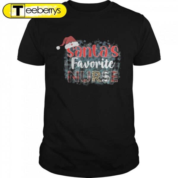 Santas’s Favorite Nurse Merry Christmas Shirts