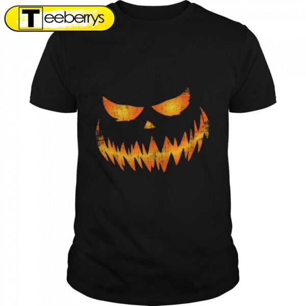 Scary pumpkin face Jack o Lantern for halloween T-Shirt