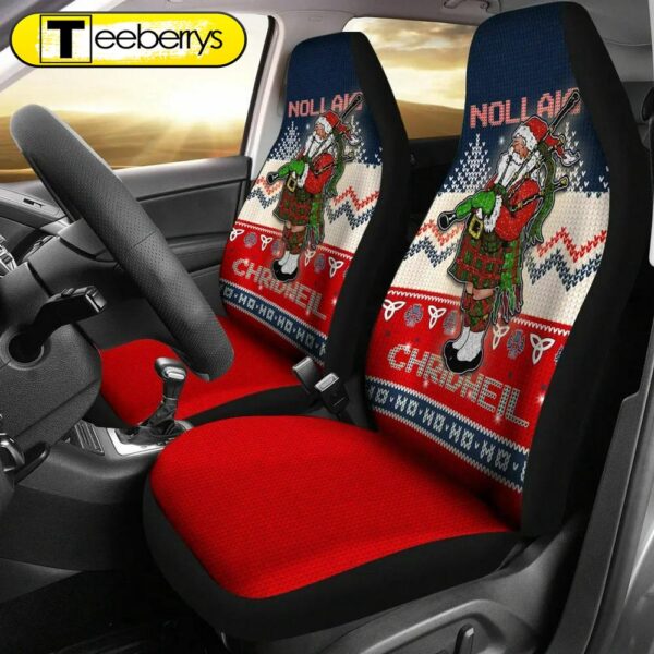 Scotland Celtic Christmas Car Seat Covers Scottish Santa Nollaig Chridheil