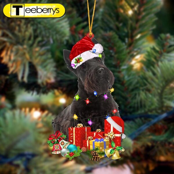 Scottish Terrier Dog Be Christmas Tree Hanging Christmas Ornament