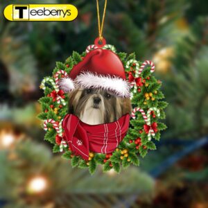 Shih Tzu Xmas Bandana Hanging…