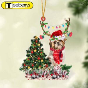 Shih Tzu-Christmas Tree Gift Hanging…