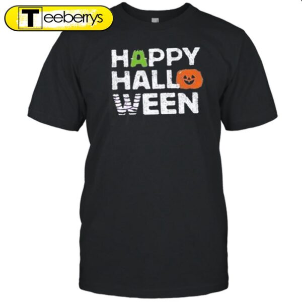 Smiling Pumpkin Happy Halloween T-Shirt