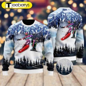 Snowboarding Ugly Christmas Sweater