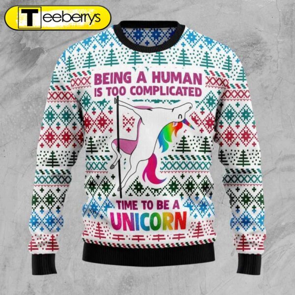 Sparkle this Christmas with Our Be A Unicorn Ugly Sweater