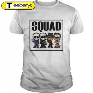 Squad horror character Halloween T-shirts