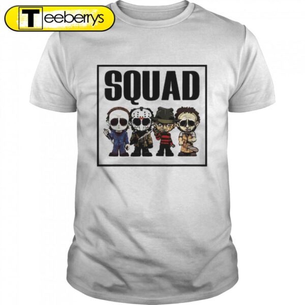 Squad horror character Halloween T-shirts