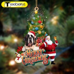 St Bernard-Christmas Tree&Dog Hanging Christmas…