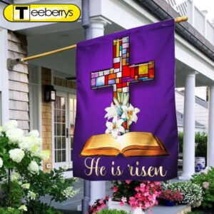 Stained Glass Christian Cross Jesus…