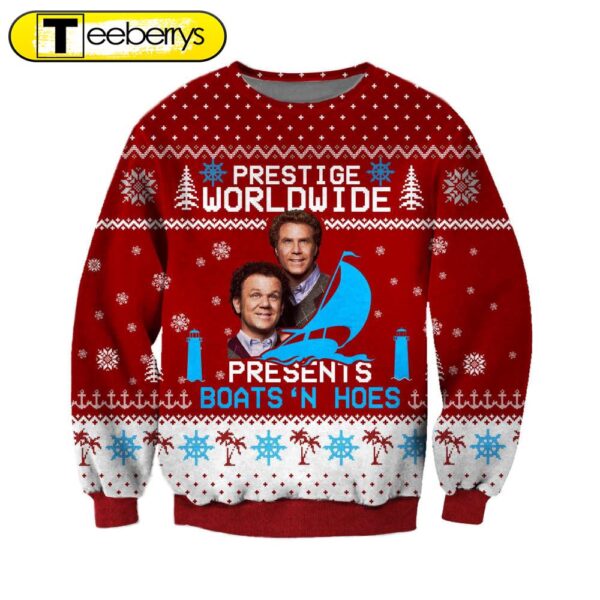 Step Brothers Knitting Pattern 3D Print Ugly Christmas Sweater Hoodie All Over Printed