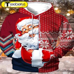 Stylish 3D Santa Claus Graphic…