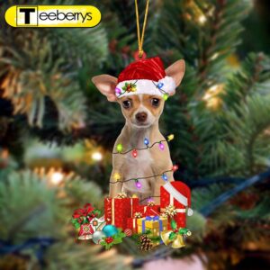 Tan Chihuahua Dog Be Christmas…