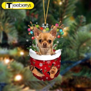 Tan Chihuahua-In Christmas Pocket Two…