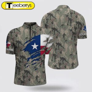 Texas Flag Bowling Camo Shirts…