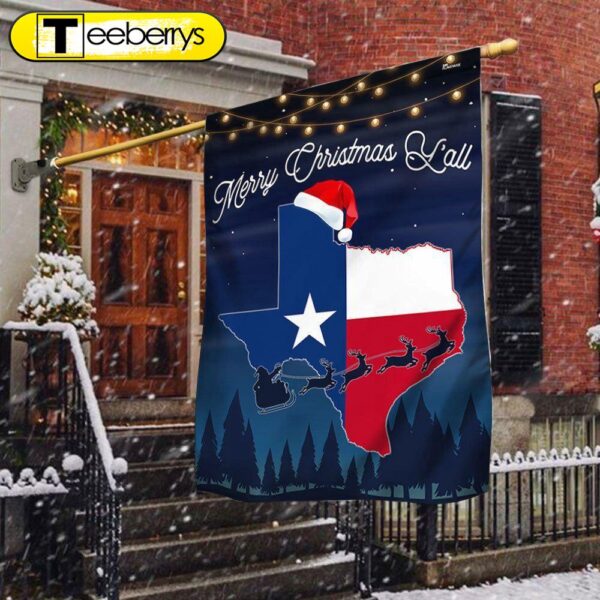 Texas Merry Christmas Y’all Flag – Christmas Flag