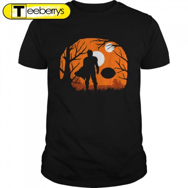 The Mandalorian Halloween Moons Silhouette Star Wars Halloween T-Shirts