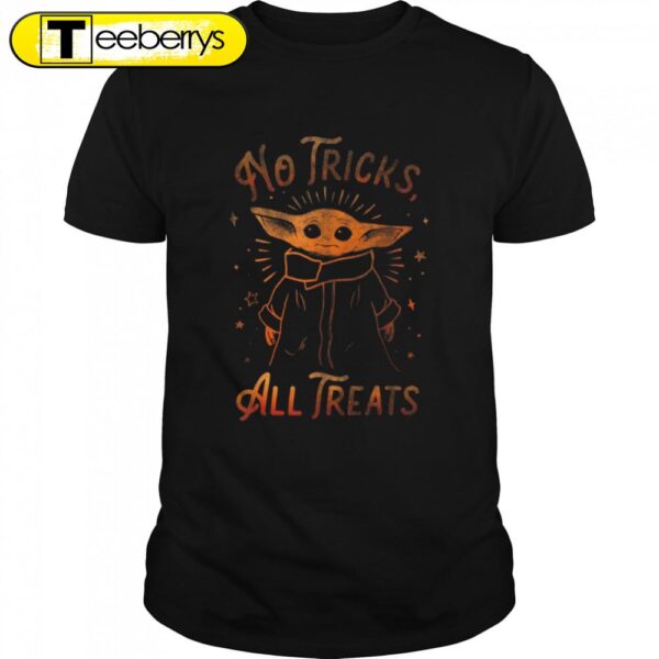 The Mandalorian Halloween The Child No Tricks All Treats Star Wars Halloween T-Shirts