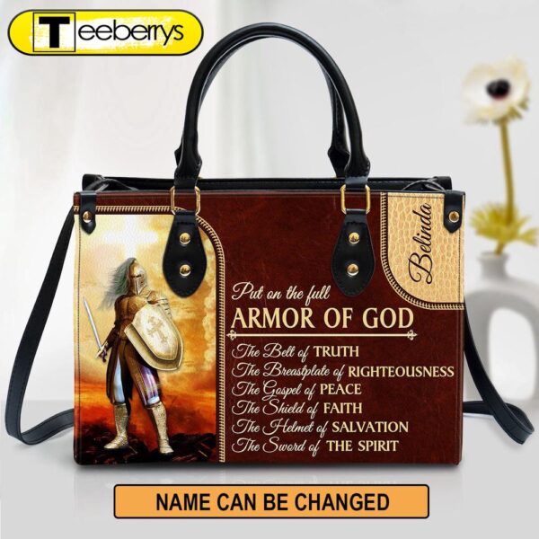 The Sword Of The Spirit Personalized Christian Leather Bag For Women – Religious Gifts For Women