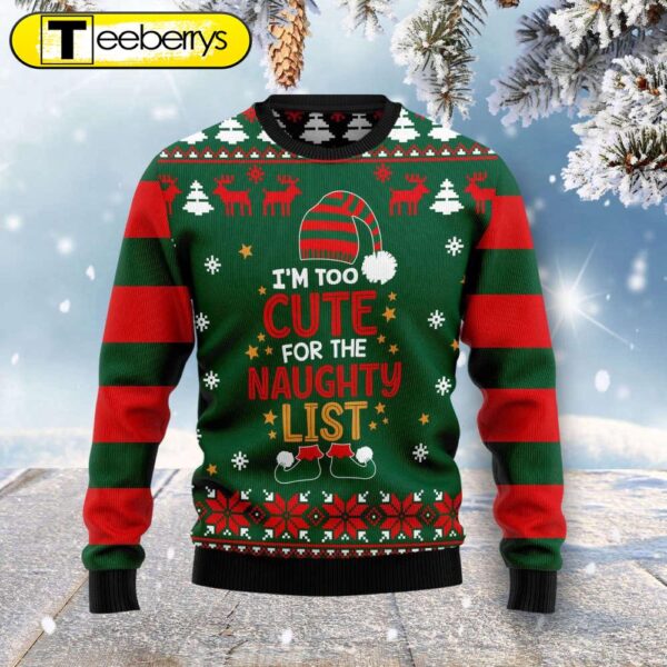 Too Cute Ugly Christmas Sweater A Festive Delight for Avoiding the Naughty List