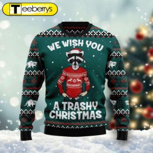 Trashy Christmas Ugly Sweater Festive…