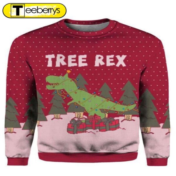 Tree Rex Christmas Ugly Christmas Sweater