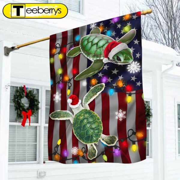 Turtle Christmas Flag Merry Christmas – Christmas Flag