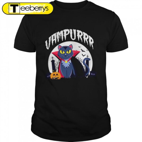 Vampurrr Vampire Cat Black Cat Cat Halloween T-Shirts