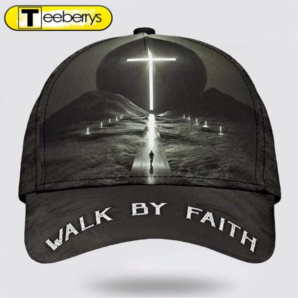 Walk By Faith Cross Classic Hat All Over Print – Christian Hats