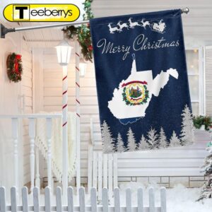 West Virginia Christmas Flag –…