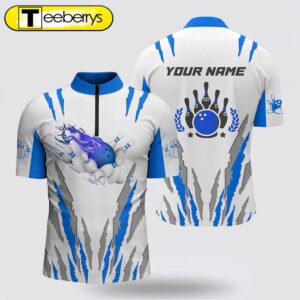 White Bowling Bowling Jersey Shirts…