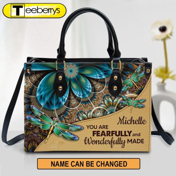 You Are Fearfully And Wonderfully Made Personalized Leather Handbag Christ